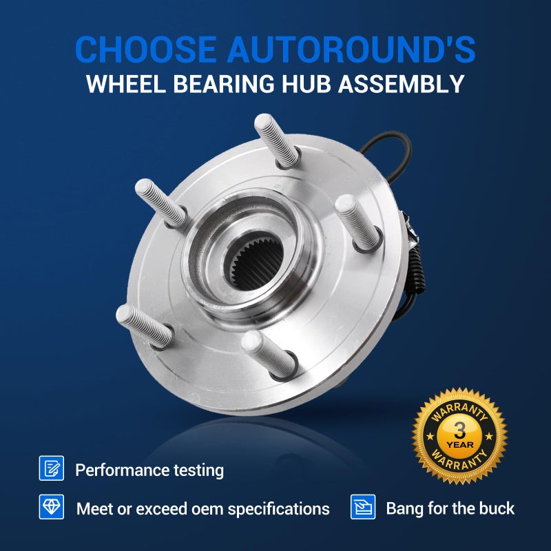 Autoround 513273 Front Wheel Hub And Bearing Assembly Compatible with 2008-2016 Dodge Grand Caravan, 2008-2016 Chrysler Town & Country, 2009-2014 VW Routan, 2012-2015 Ram C/V - Image 4